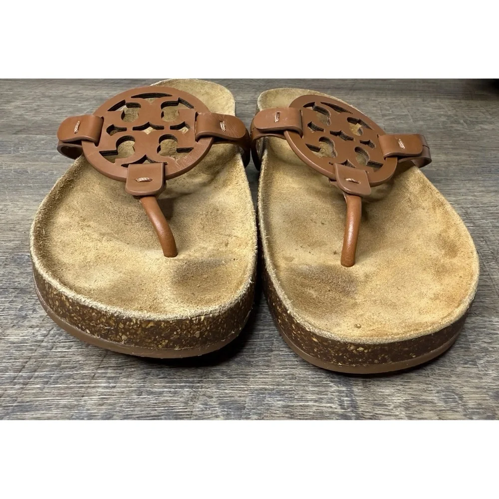 Tory Burch Miller Cloud Leather Sandals Size 7.5